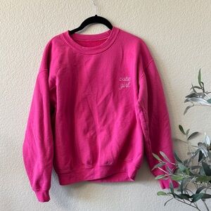 Pink 'Cutie Girl' Sweatshirt